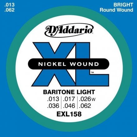 Струны для электрогитары D&#039;Addario EXL158 XL Baritone Light 13-62 - Фото №17744