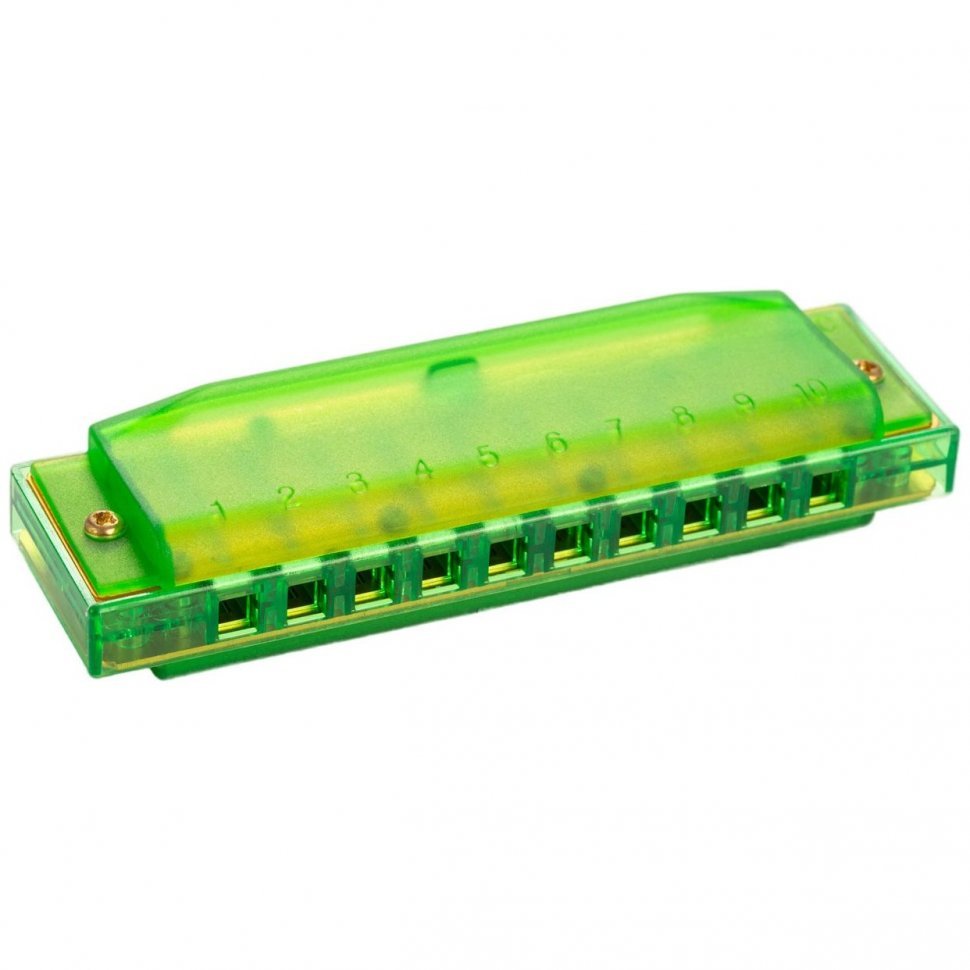 Детская губная гармошка Hohner Beginner Translucent Harp M5253 C-major (Green)
