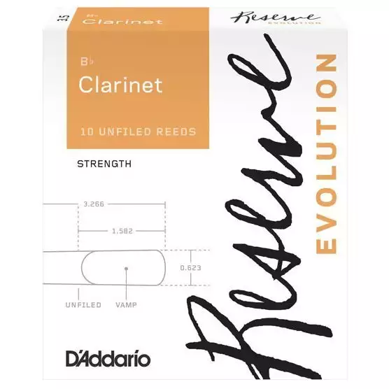 Трость для кларнета Rico D'ADDARIO RESERVE EVOLUTION BB CLARINET #3.5 (1ШТ) Трость для кларнета Rico D'ADDARIO RESERVE EVOLUTION BB CLARINET #3.5 (1ШТ)