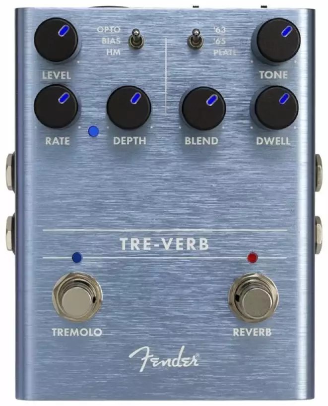 Педаль для гитары Fender Pedal Tre-Verb Педаль для гитары Fender Pedal Tre-Verb