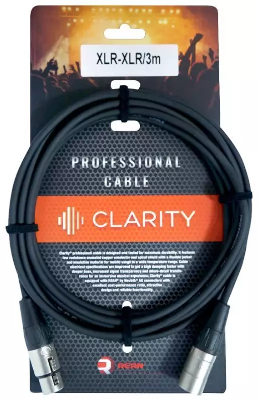 Кабель Clarity XLR-XLR/3m