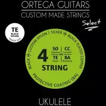 Ortega Custom Select Black Nylon UKSBK-TE