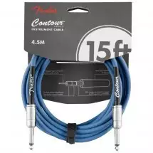 Fender Cable Contour Series 15' Lake Placid Blue