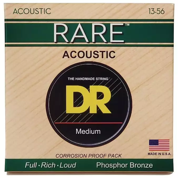 Струни для акустичної гітари DR STRINGS RARE ACOUSTIC PHOSPHOR BRONZE - MEDIUM (13-56) Струни для акустичної гітари DR STRINGS RARE ACOUSTIC PHOSPHOR BRONZE - MEDIUM (13-56)