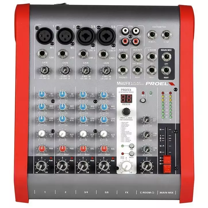 Портативний мікшер Proel M602FX