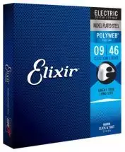Elixir 12025 Polyweb Nickel Plated Steel Custom Light 9-46 (El PW CL)