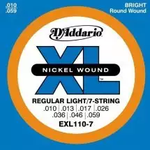 D'Addario EXL110-7 XL Regular Light 7-String 10-59