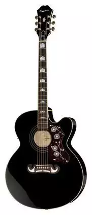 Электроакустическая гитара Epiphone EJ-200CE BK GLD