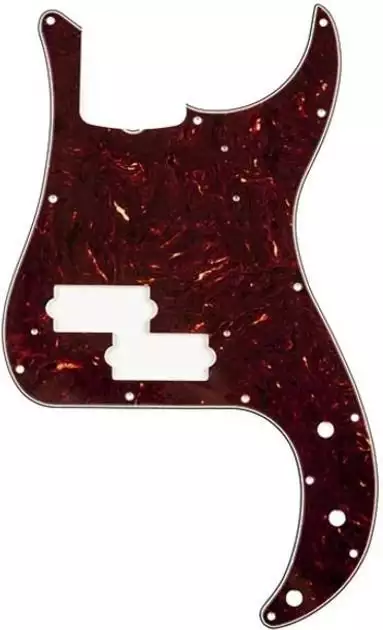Пикгарды Fender Pure Vintage '63 Precision Bass Pickguard - Brown Shell Пикгарды Fender Pure Vintage '63 Precision Bass Pickguard - Brown Shell