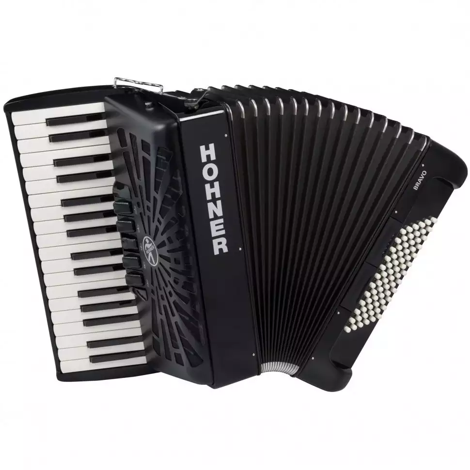 Аккордеон Hohner Bravo III 72 Black A16622 SilentKey Аккордеон Hohner Bravo III 72 Black A16622 SilentKey