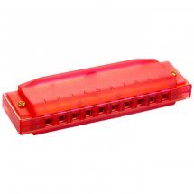  Hohner Beginner Translucent Harp M5254 C-major (Red)