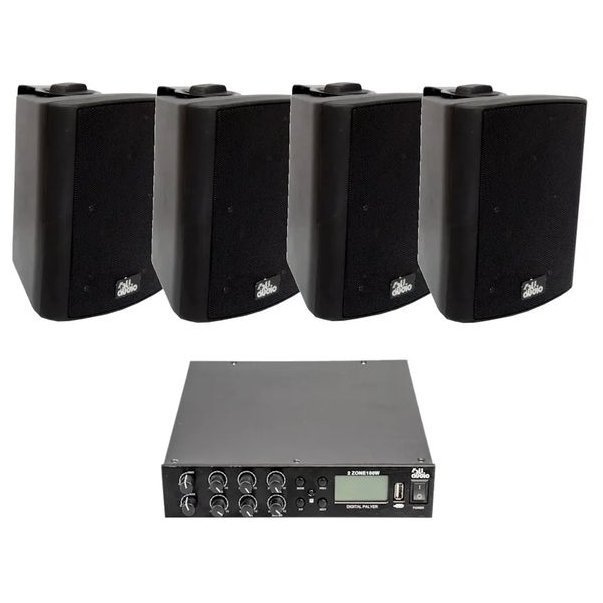 Трансляційний комплект 4all Audio SET 4xWALL 420 Black 1xPAMP-100-mini Трансляційний комплект 4all Audio SET 4xWALL 420 Black 1xPAMP-100-mini