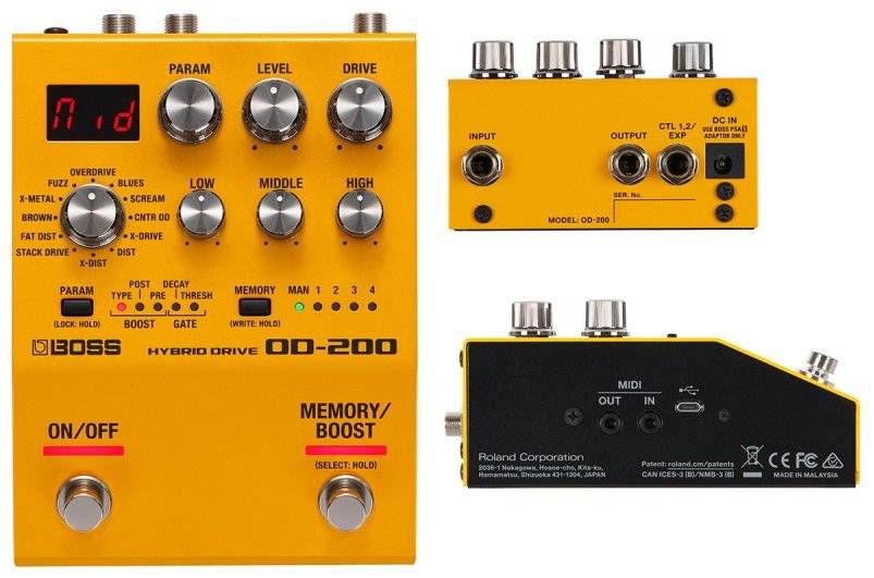 Педаль для гітари Boss OD-200 - купити Педалі для гітар Boss (Босс
