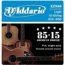 D'Addario EZ940 Bronze Medium 12 Strings 10-50