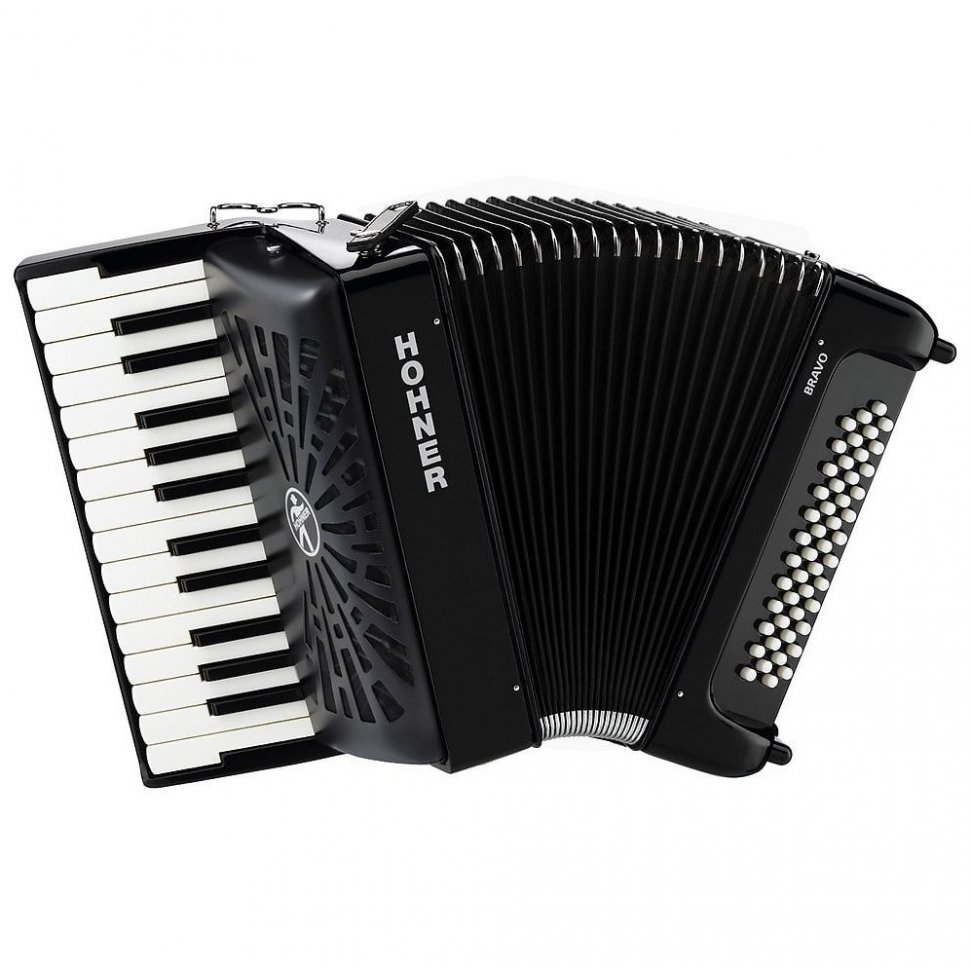 Аккордеон Hohner Bravo I 49 F A1046 Black w/b Аккордеон Hohner Bravo I 49 F A1046 Black w/b