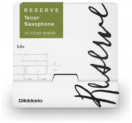 Трость для саксофона тенор D&#039;Addario Reserve - Tenor Sax #3.0+ - 25 Pack - Фото №125297