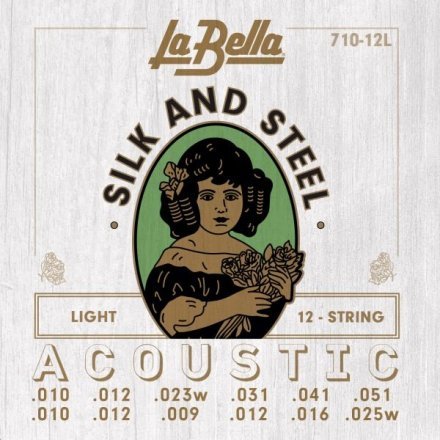 Струны для акустической гитары La Bella 710-12L - Фото №142001