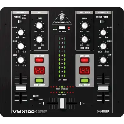 DJ мікшер Behringer VMX-100 USB DJ мікшер Behringer VMX-100 USB