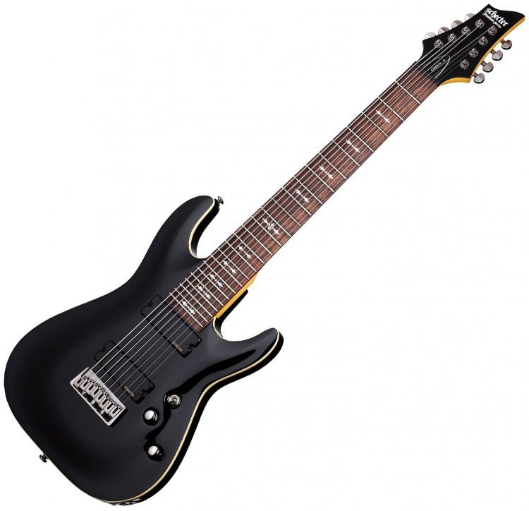 【多弦】Schecter OMEN-8 8弦ギター Электрогитара Schecter Omen-8 BLK - купить Электрогитары (7, 8 и
