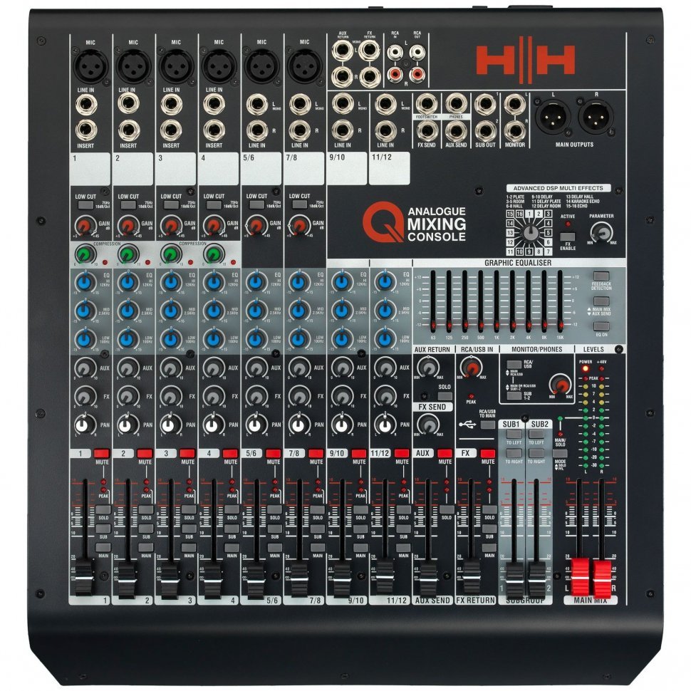 Аналоговий мікшер HH Q12FX