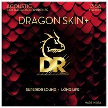DR Strings DAP-13 Dragon Skin+ Acoustic Phosphor Bronze - Medium (13-56)