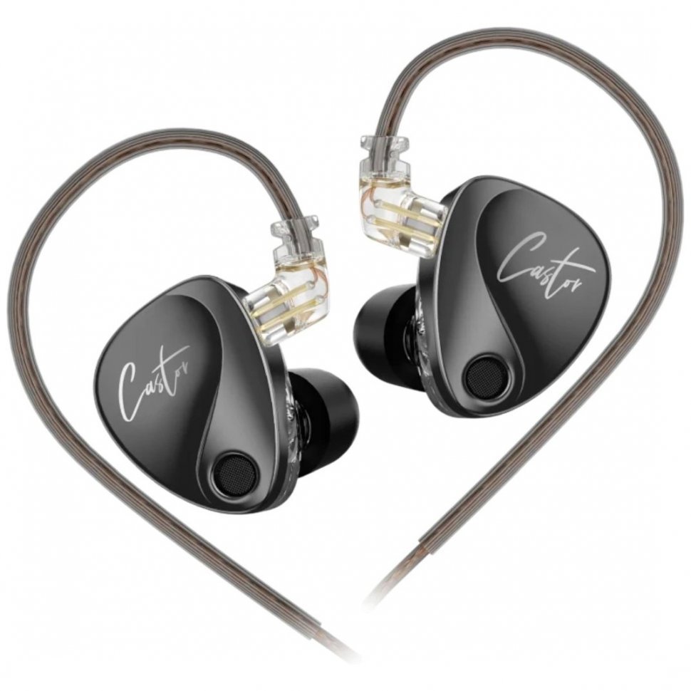 Наушники KZ Audio Castor BASS Gray NO MIC