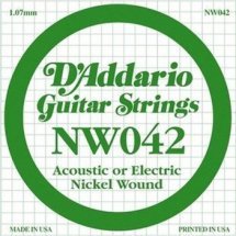 D'Addario NW042 XL Nickel Wound 042