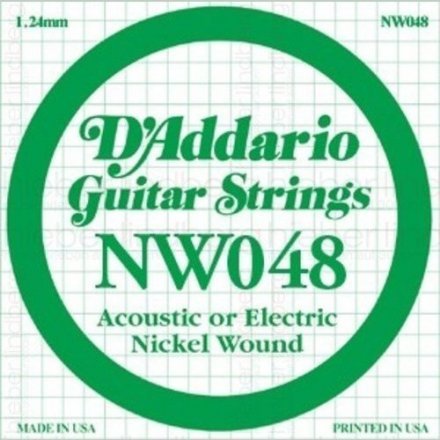 Струны для электрогитары D&#039;Addario NW048 XL Nickel Wound 048 - Фото №17754