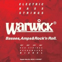 Warwick 46230 RED Nickel Plated Light 4-String (35-95)