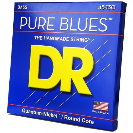 Струни до бас-гітари DR STRINGS PURE BLUES BASS - MEDIUM - 5-STRING (45-130) - Фото №154915