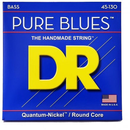 Струни до бас-гітари DR STRINGS PURE BLUES BASS - MEDIUM - 5-STRING (45-130) - Фото №154917
