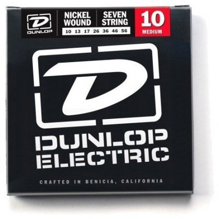 Струны для электрогитары Dunlop DEN1056 Electric Medium 7-String 10 - Фото №17962