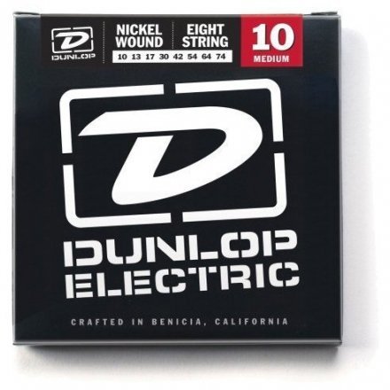 Струны для электрогитары Dunlop DEN1074 Electric Medium 8-String 10 - Фото №17964