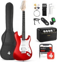  Donner Music DST-100 Electric Guitar Kit Red