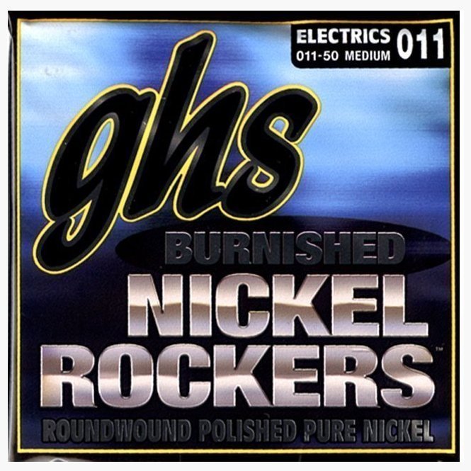 Струни для електрогітари GHS Nickel Rockers Burnished BNR-M, 11-50