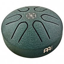 Meinl Sonic Energy PSTD4DGGOL Steel Tongue Drum A-Major (3") Germ of Life Dark Green