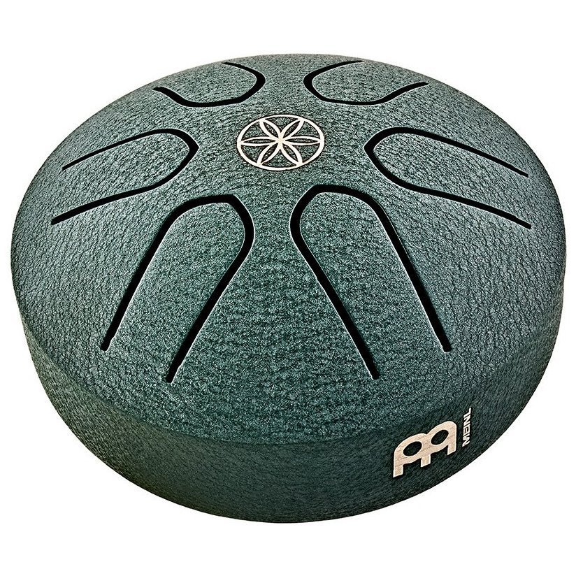 Глюкофоны Meinl Sonic Energy PSTD4DGGOL Steel Tongue Drum A-Major (3") Germ of Life Dark Green