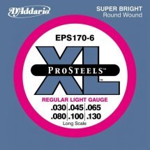  D'Addario EPS170-6 Pro Steels Light 6 String 30-130