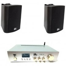 4all Audio SET 2xWALL 420 IP Black 1xPAMP-60-BT