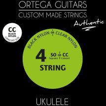  Ortega Custom Authentic Black Nylon UKABK-CC