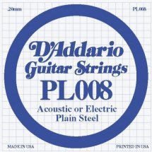 D'Addario PL008 PLain Steel 008