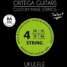  Ortega Custom Select Black Nylon UKSBK-BA