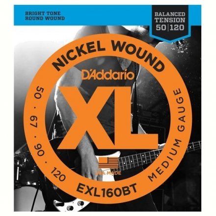 Струны для бас-гитары D&#039;Addario EXL160BT XL Balanced Tension Bass Medium 50-120 - Фото №18897