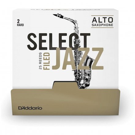 Трость для саксофона альт D&#039;Addario Select Jazz - Alto Sax Filed 2H - 25 Pack - Фото №142137