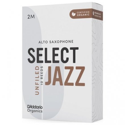Трость для саксофона альт Rico D&#039;ADDARIO ORGANIC SELECT JAZZ - ALTO SAX UNFILED 2M (1 шт.) - Фото №155782