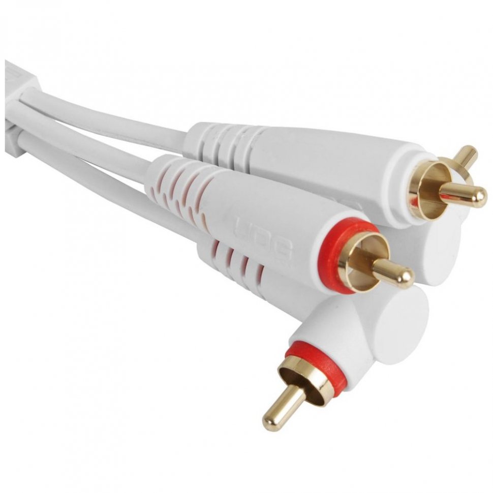 Кабель UDG Set RCA Straight-RCA Angled White 3m