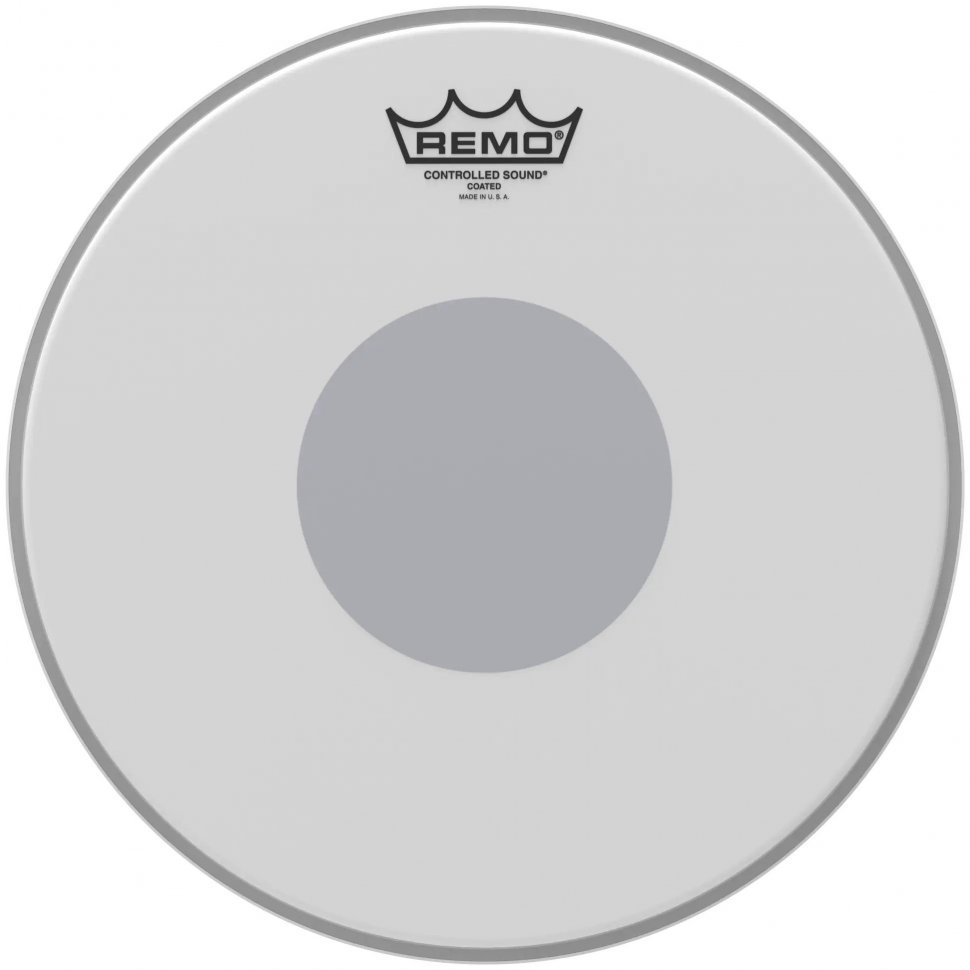 Пластик для малого барабана Remo Controlled Sound Coated Black Dot CS-0112-10