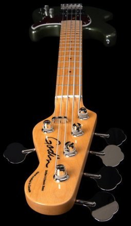 Бас-гитара Godin Shifter Classic 5 Desert Green HG MN with Bag - Фото №122801