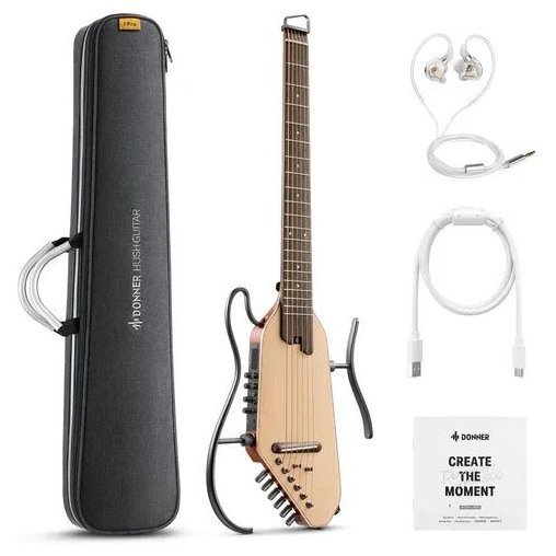 Електроакустична гітара Donner Music HUSH-I Pro Silent Guitar Natural Spruce