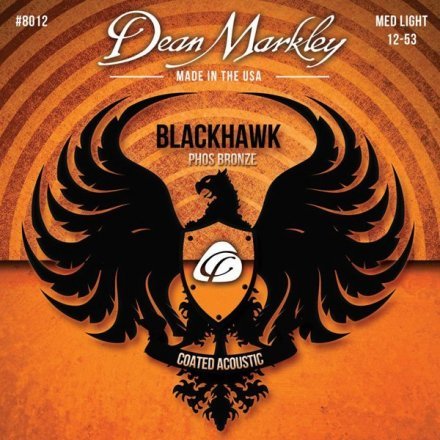 Струни до акустичної гітари Dean Markley 8012 Blackhawk Acoustic Phos ML 12-53 - Фото №18589